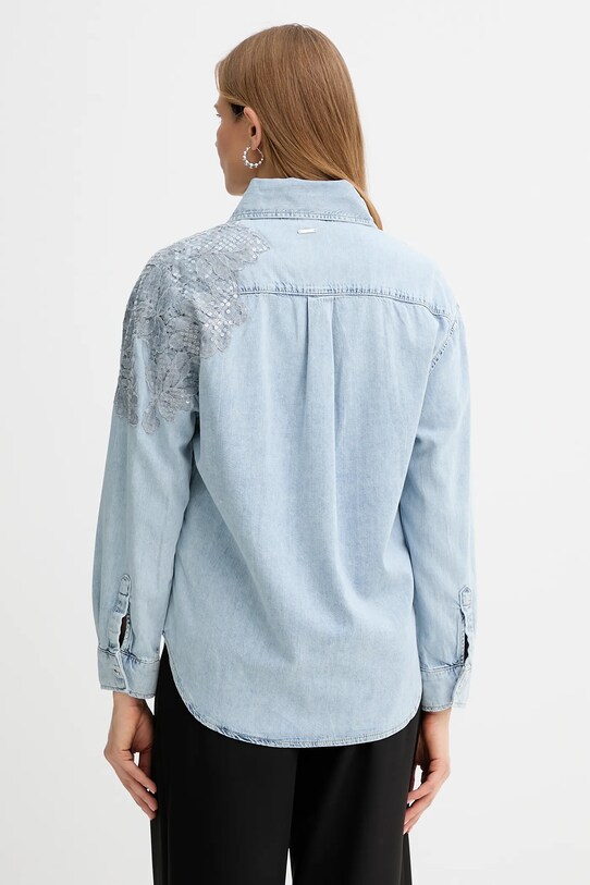 Îmbrăcăminte Liu Jo cămașă din denim UA5128.D4851 albastru