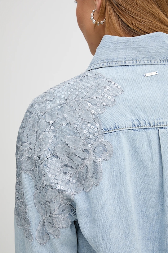 Džínová košile Liu Jo UA5128.D4851 modrá
