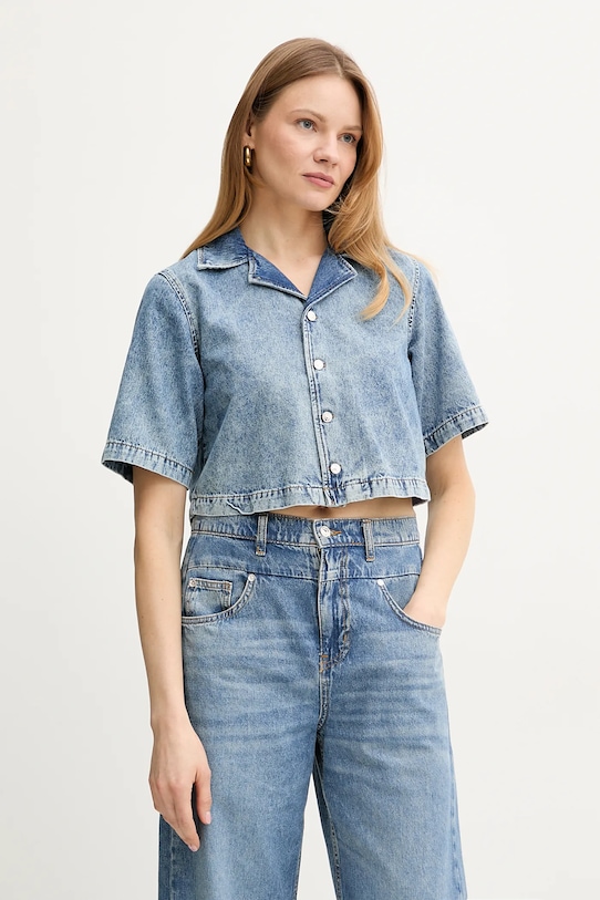 Jeans srajca Liu Jo Casual modra UA5257.D4306