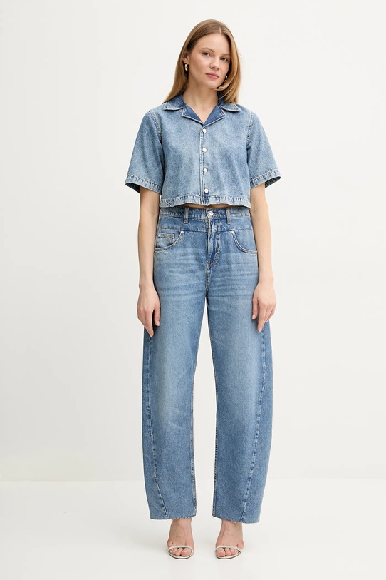 Jeans srajca Liu Jo UA5257.D4306 modra SS25