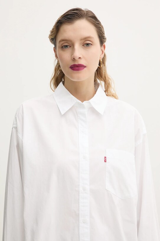 Levi's camicia in cotone HARLIE NEW BF SHIRT bianco 001HM