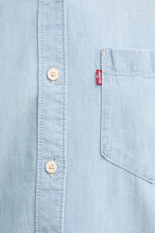 Levi's cămașă din bumbac HARLIE NEW BF SHIRT 001HM albastru