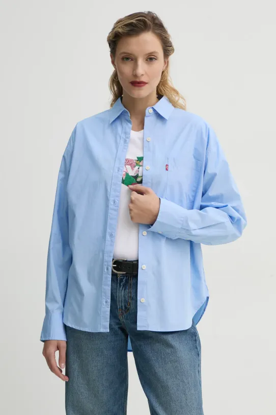 Levi's koszula bawełniana HARLIE NEW BF SHIRT bawełna niebieski 001HM