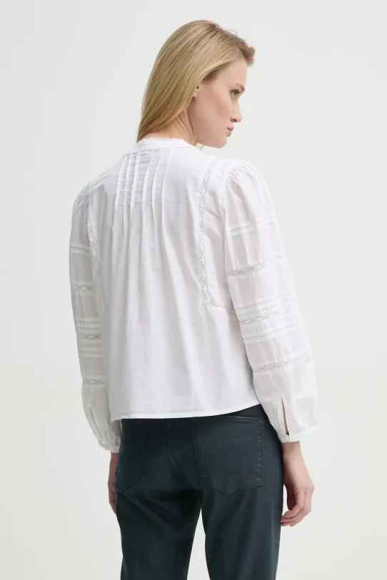 Ρούχα Βαμβακερό πουκάμισο Levi's MANDY LS BLOUSE 001HN λευκό