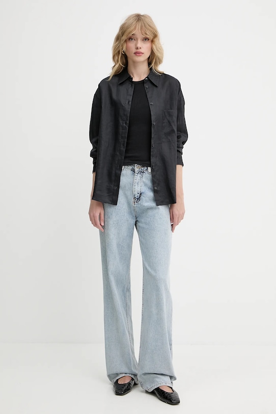 BOSS Orange cămașă 50537925 negru SS25