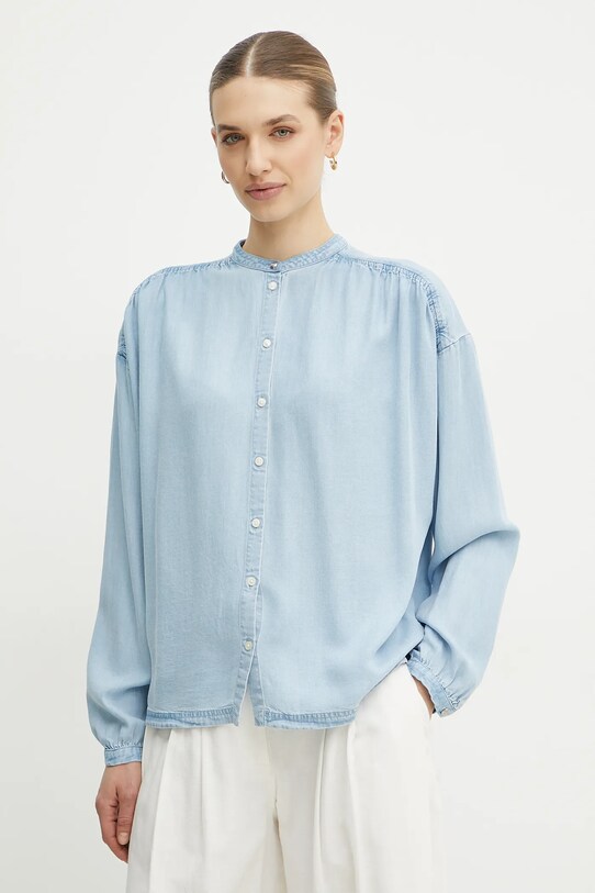 BOSS Orange koszula jeansowa casual niebieski 50538356