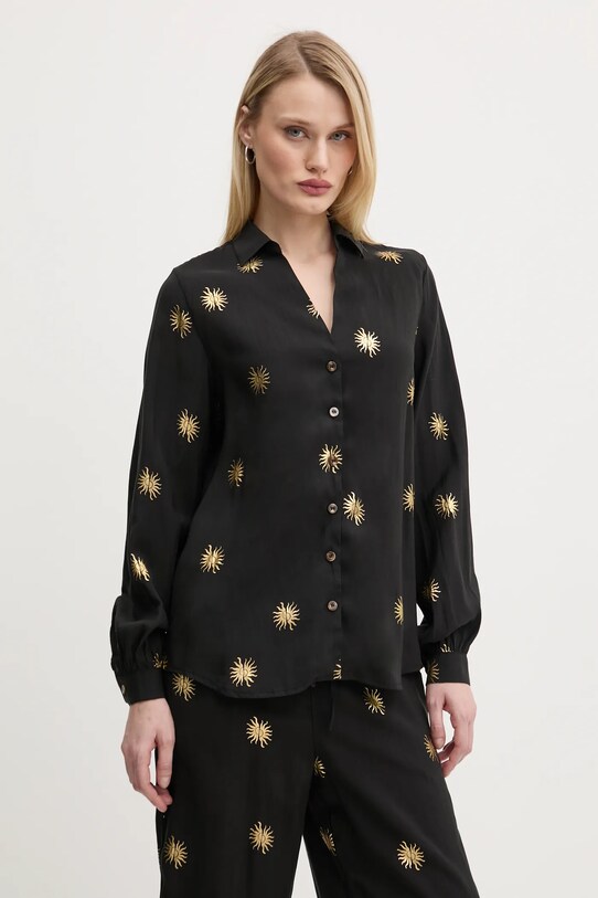 Never Fully Dressed camasa Gold Sun Miley lung negru NFDTO1492