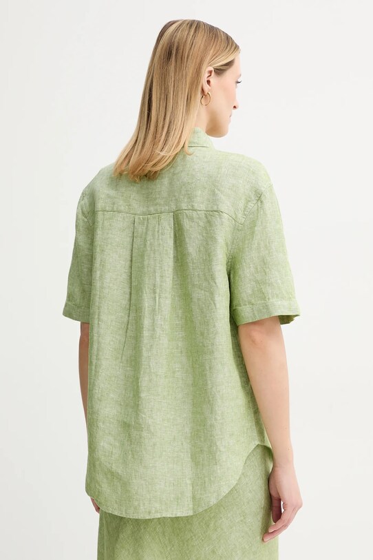 Одяг Сорочка з льону Samsoe Samsoe SALARIKAR F25100188 зелений