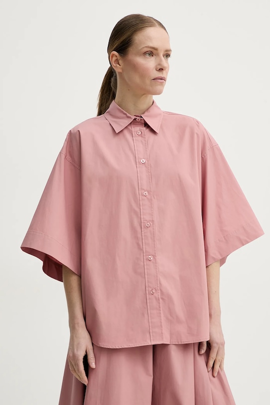 Remain camicia in cotone corta arancione 502492150