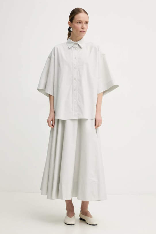 Remain koszula bawełniana 5024922689 szary SS25