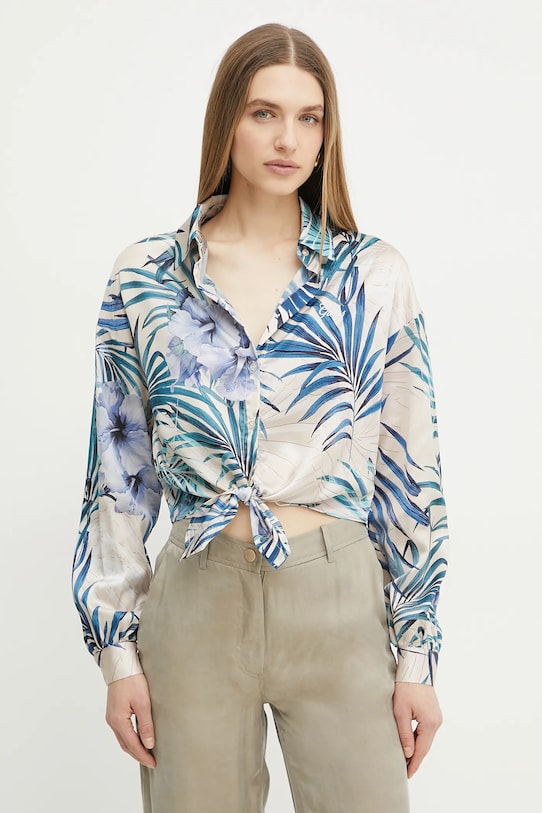 Guess camicia JUN lunga beige W5GH0I.WH9C2