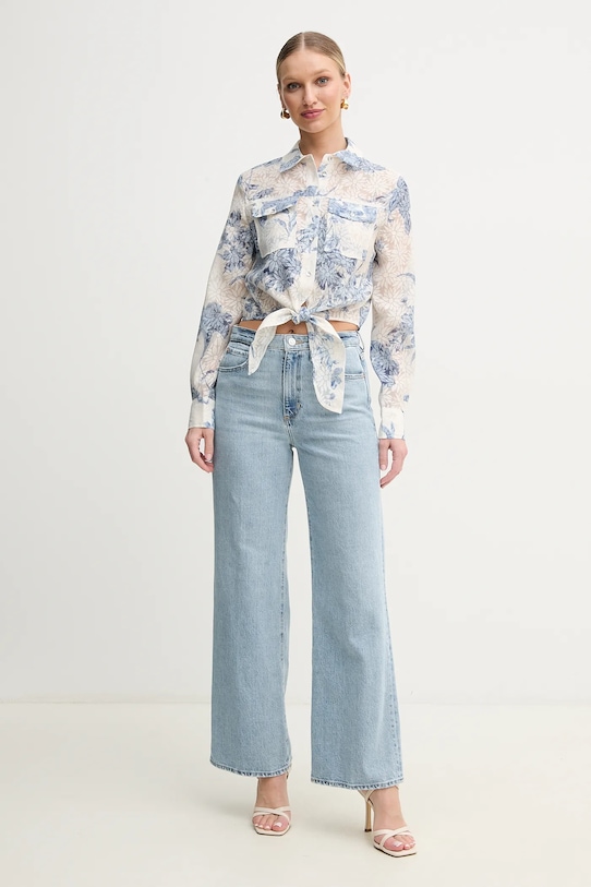 Košeľa Guess ADELAIDE W5GH03.WH4K2 béžová SS25
