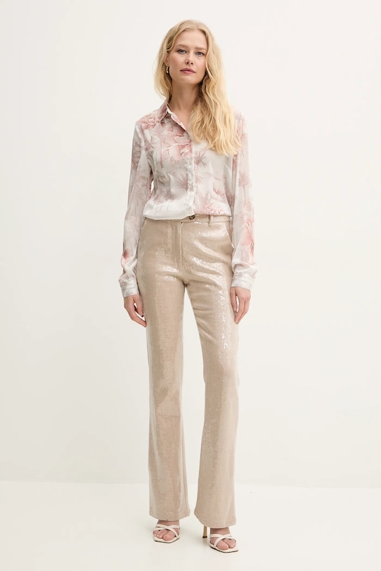 Košile Guess CLOUIS W5GH59.WDW82 béžová SS25