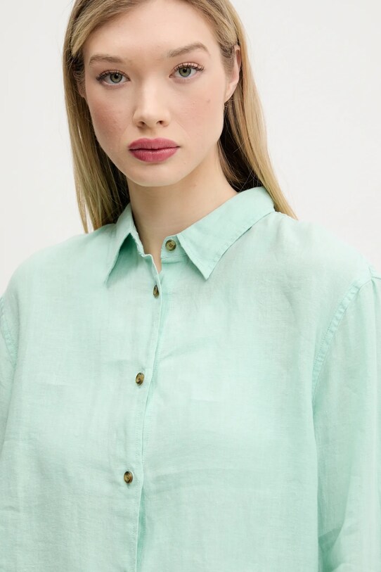 Superdry cămașă de in verde W4010463A.2OK