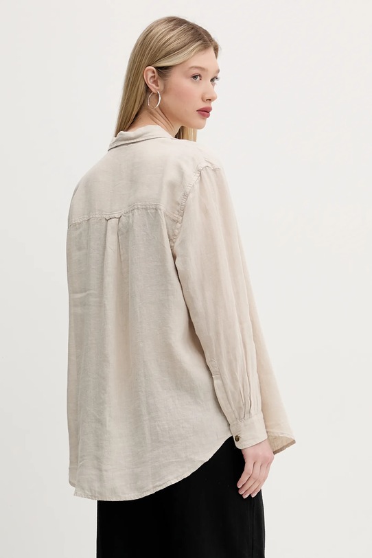 Одяг Сорочка з льону Superdry W4010463A.2PQ бежевий