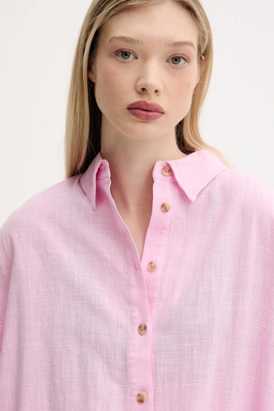 Superdry koszula bawełniana różowy W4010470A.2LV