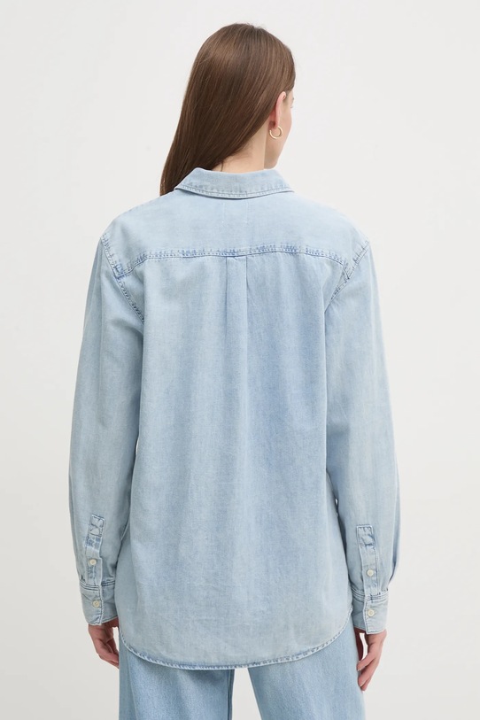 Odzież Calvin Klein koszula jeansowa K20K208414 niebieski