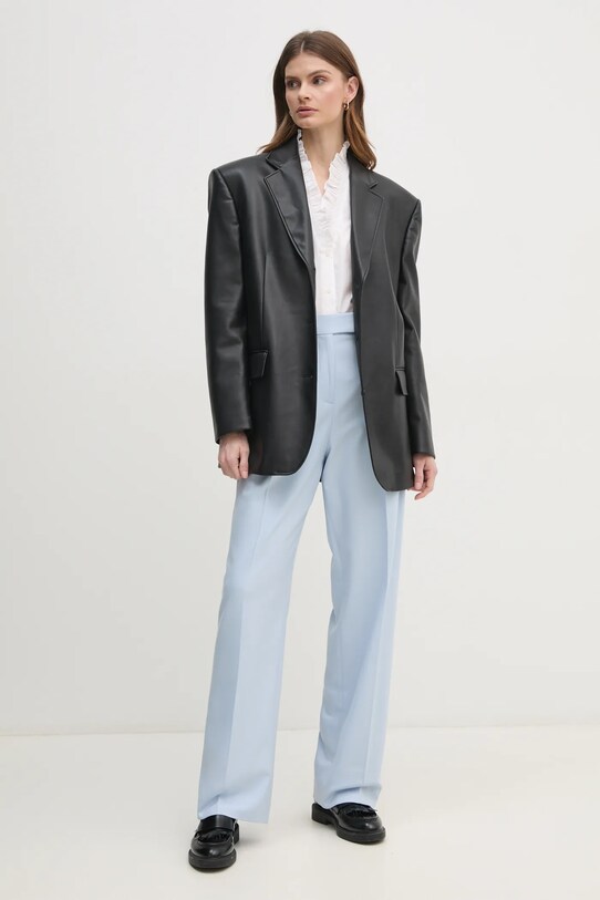 Бавовняна сорочка Tommy Hilfiger WW0WW44688 бежевий SS25