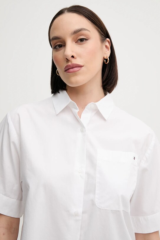 Tommy Hilfiger koszula bawełniana biały WW0WW44717
