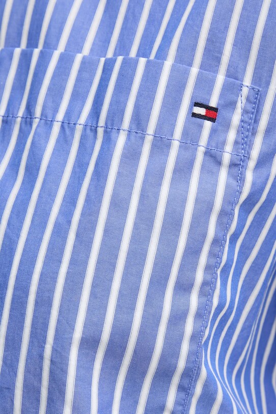 Бавовняна сорочка Tommy Hilfiger WW0WW44717 фіолетовий