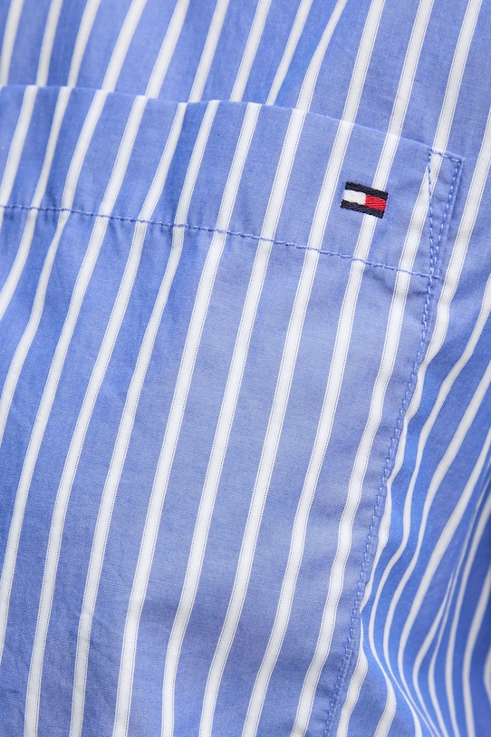 Bavlněná košile Tommy Hilfiger WW0WW44717 fialová