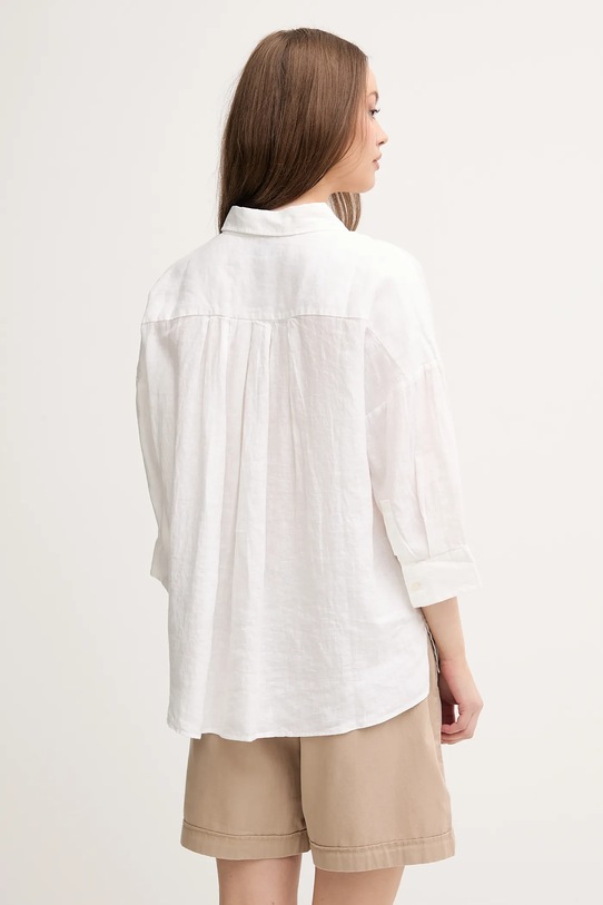 Oblečenie Ľanová košeľa Tommy Hilfiger WW0WW46169 biela