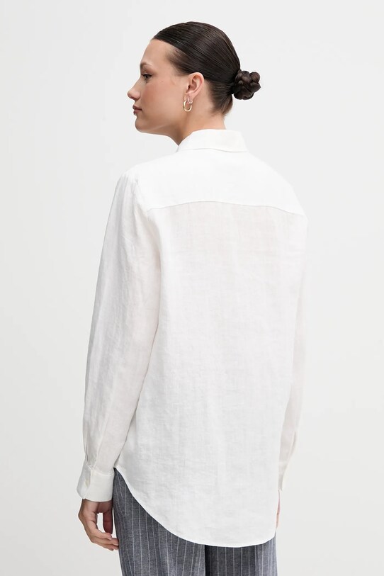 Abbigliamento Tommy Hilfiger camicia di lino WW0WW44679 bianco