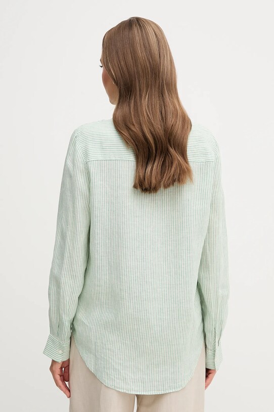 Îmbrăcăminte Tommy Hilfiger cămașă de in WW0WW44679 verde