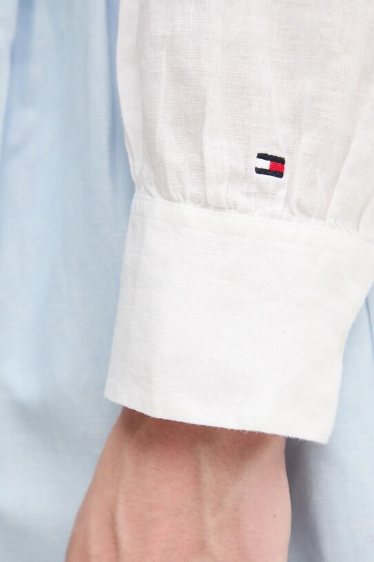 Tommy Hilfiger koszula lniana WW0WW44708 beżowy