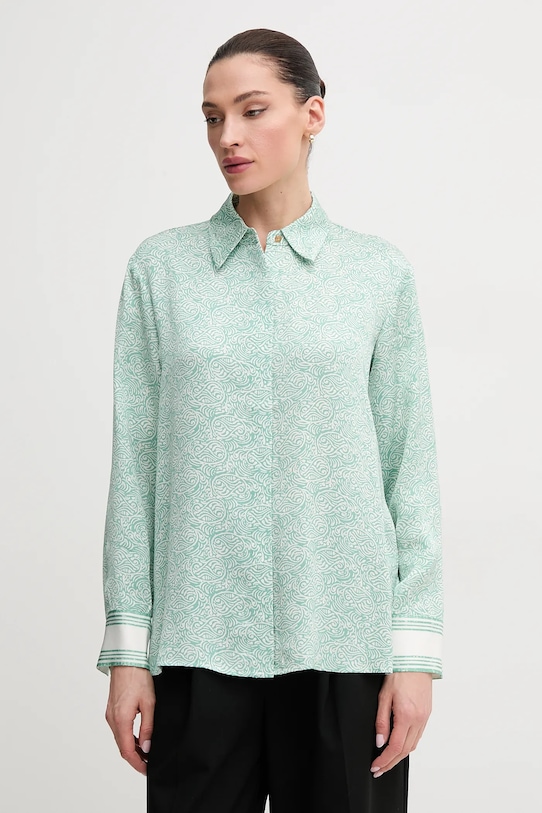 Tommy Hilfiger cămașă lung verde WW0WW45129