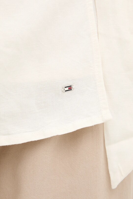 Льняная рубашка Tommy Hilfiger WW0WW44697 бежевый
