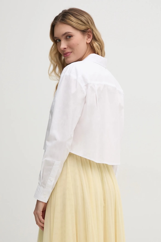 Îmbrăcăminte Dkny camasa din bumbac DJ5W2027 alb