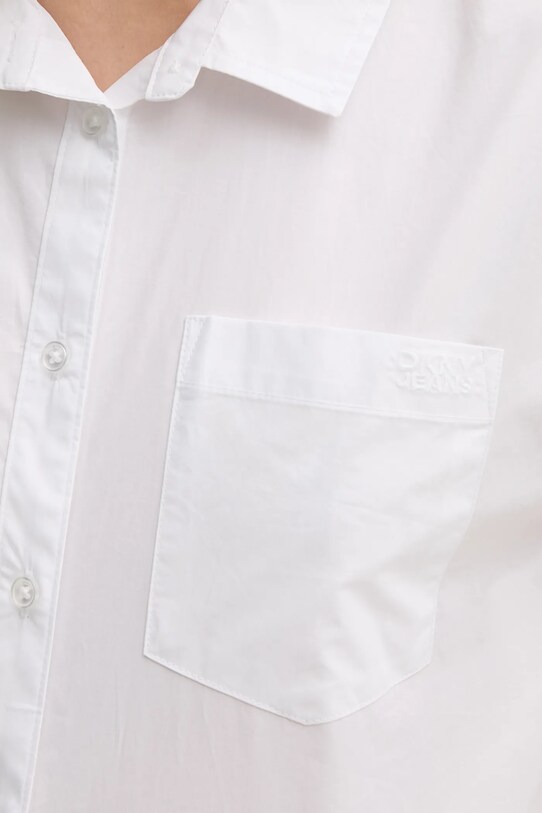 Dkny camicia in cotone DJ5W2027 bianco