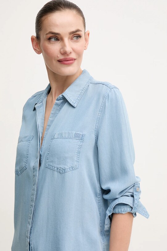 Dkny cămașă albastru DJ4W2017