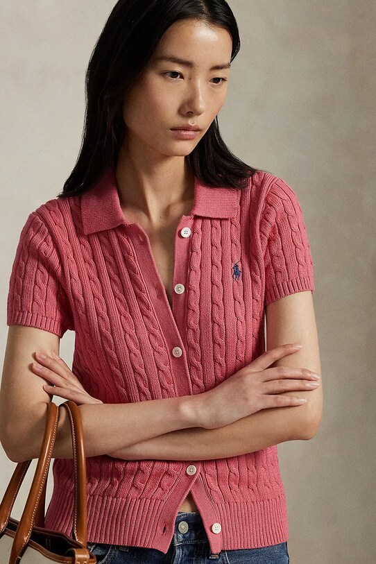 Bavlněná košile Polo Ralph Lauren červená 211963486