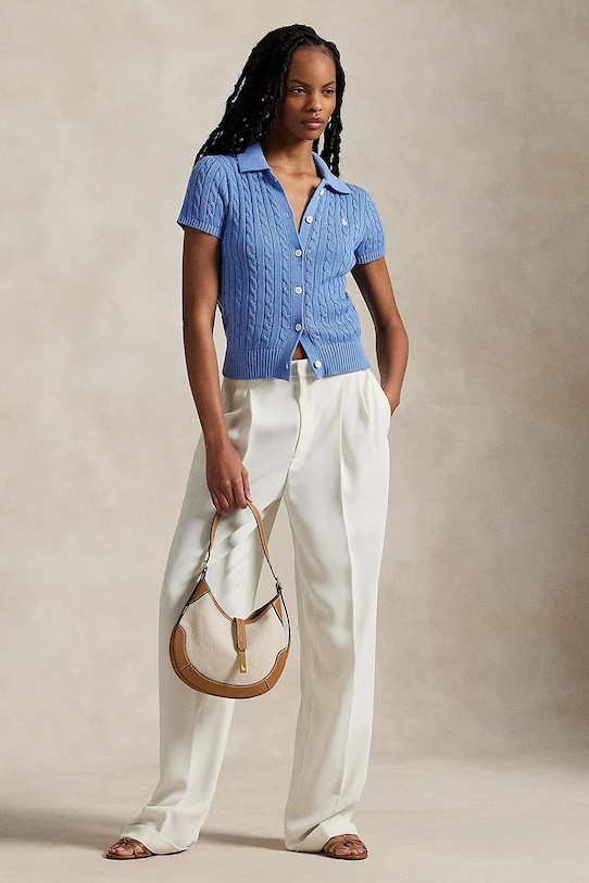 Одяг Бавовняна сорочка Polo Ralph Lauren 211963486 блакитний