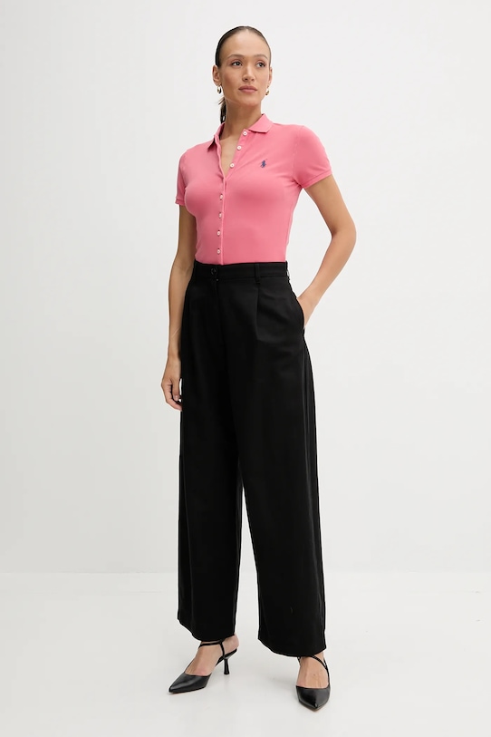 Polo Ralph Lauren polo de bumbac 211965095 portocaliu SS25