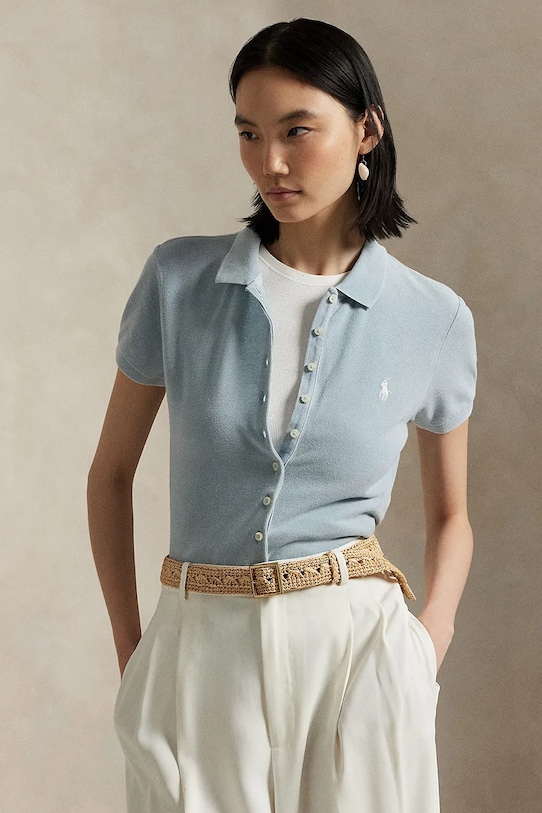 Polo Ralph Lauren polo bawełniane bawełna niebieski 211965095