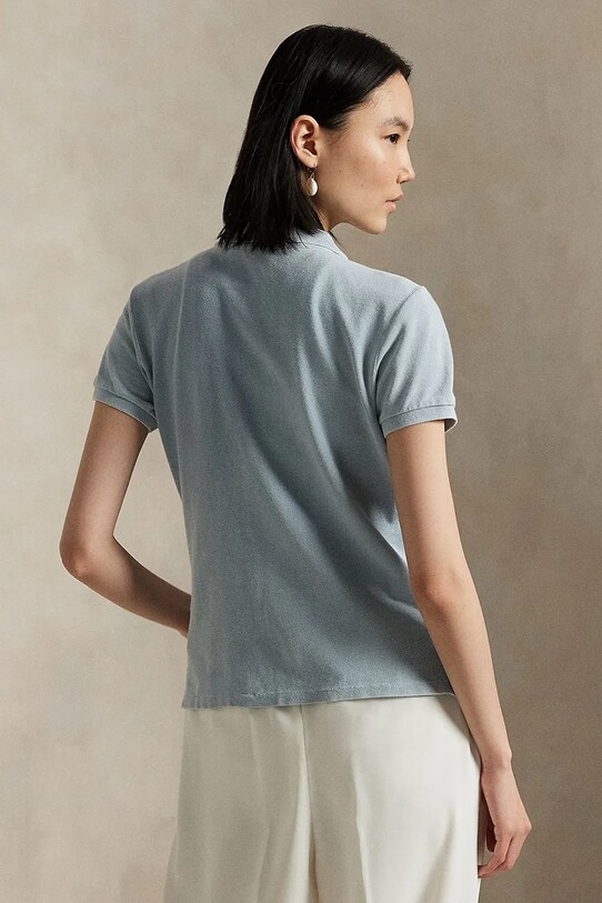 Polo Ralph Lauren polo bawełniane 211965095 niebieski SS25