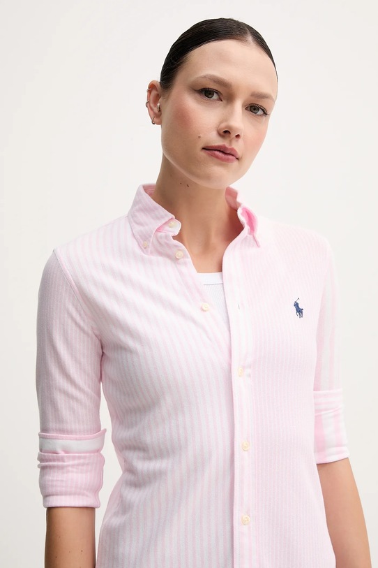 Polo Ralph Lauren camicia in cotone 211965102 rosa