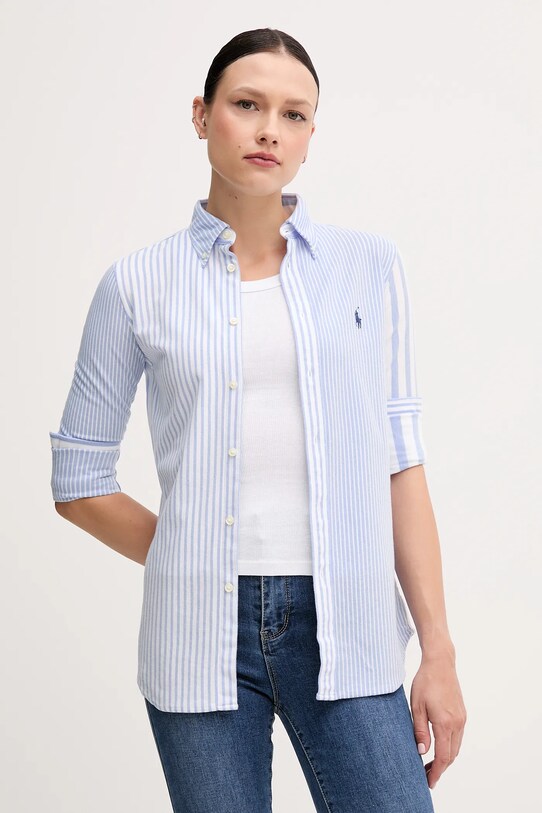 Бавовняна сорочка Polo Ralph Lauren блакитний 211965102