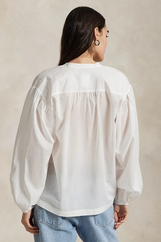 Bavlněná košile Polo Ralph Lauren 211965846 bílá SS25