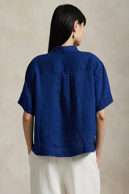 Polo Ralph Lauren cămașă de in 211965847 bleumarin SS25