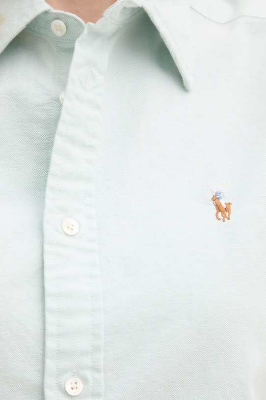 Polo Ralph Lauren cămașă pentru femei, din bumbac 211968896 turcoaz