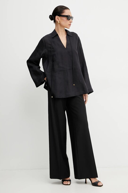 MICHAEL Michael Kors bluză MS540SPH7A negru SS25