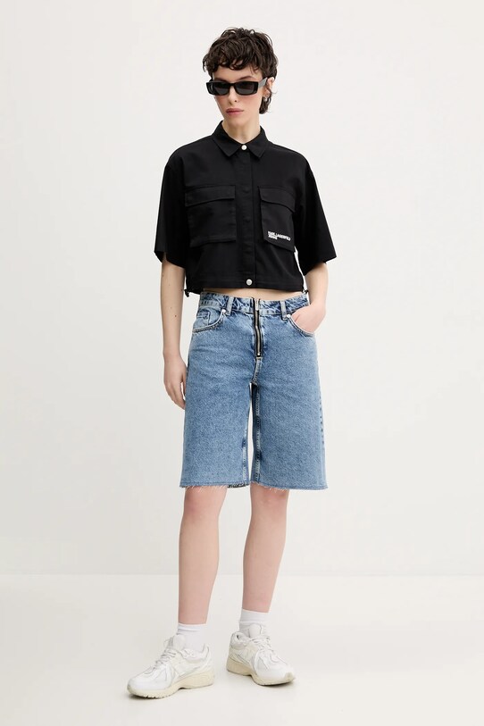 Karl Lagerfeld Jeans koszula A2W11001 czarny SS25