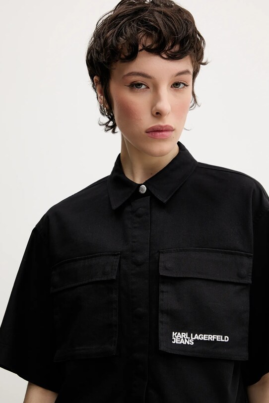 Karl Lagerfeld Jeans koszula czarny A2W11001
