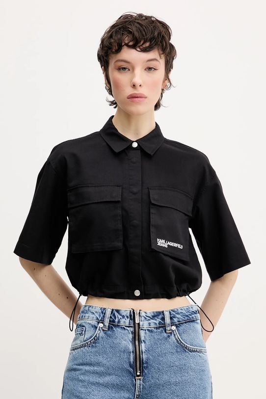 Karl Lagerfeld Jeans cămașă A2W11001 negru
