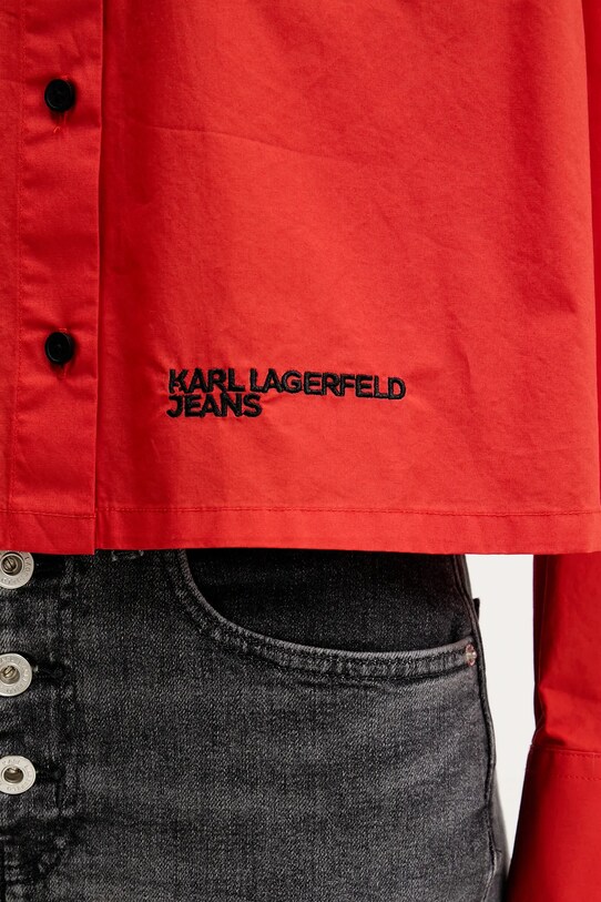 Bavlnená košeľa Karl Lagerfeld Jeans A2W11027 oranžová