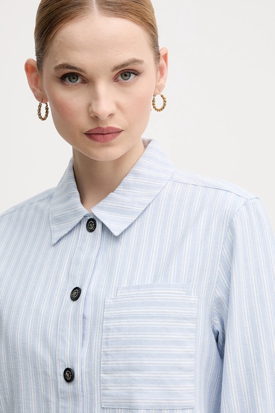 Хлопковая рубашка Barbour June голубой LOS0070BL23